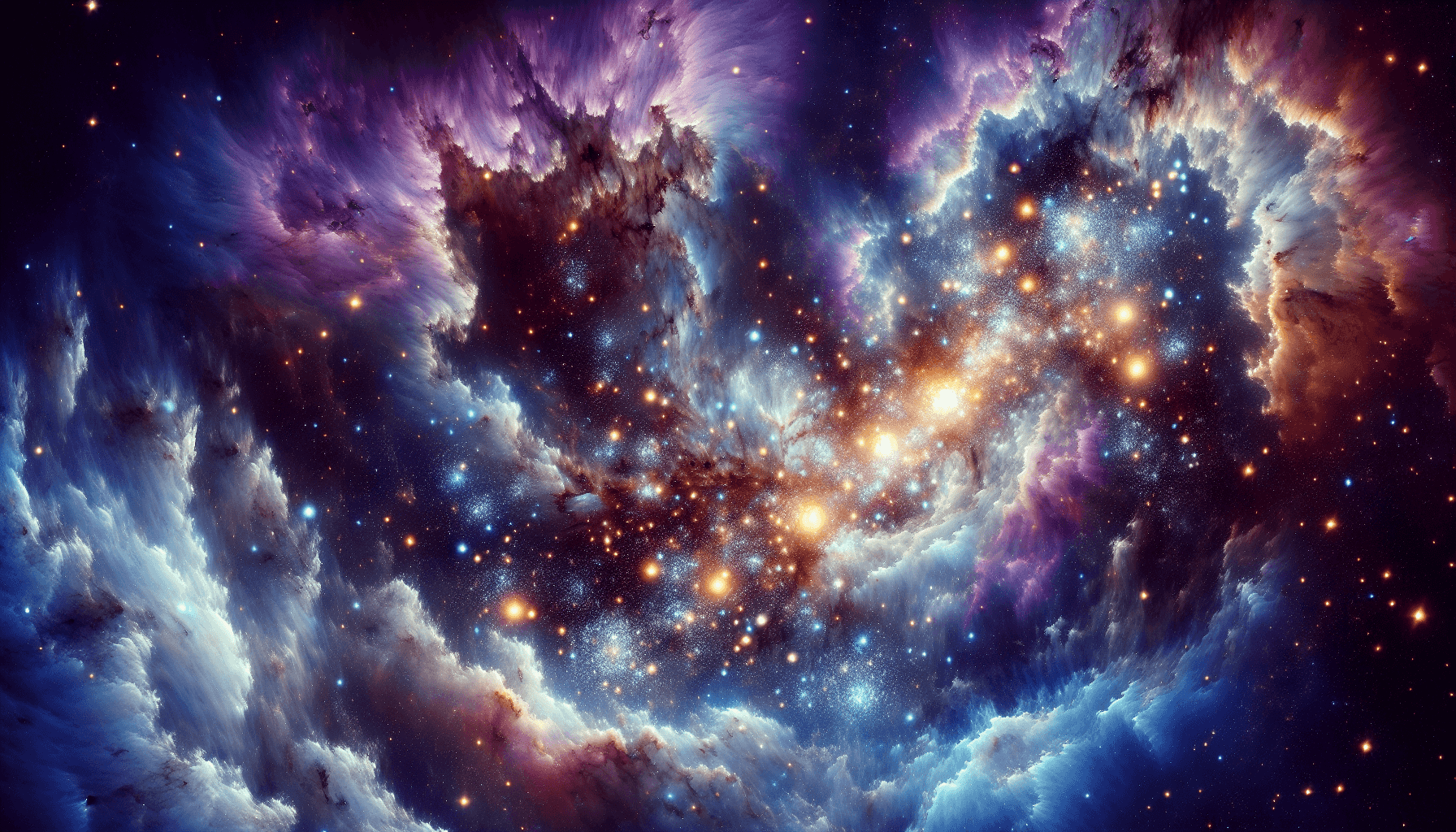 Distant galaxy with swirling stars